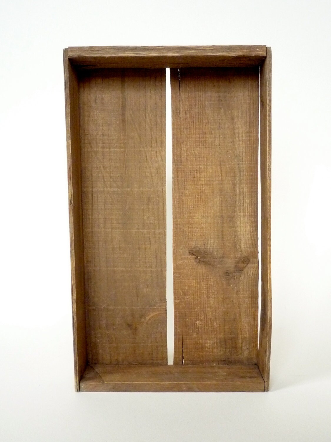 Wooden Fruit Crate Vintage Rustic Tray