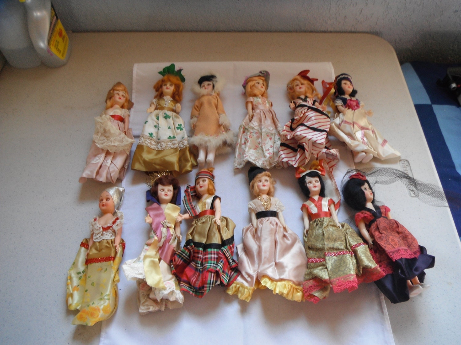 12 Vintage International Dolls Gas Station Dolls