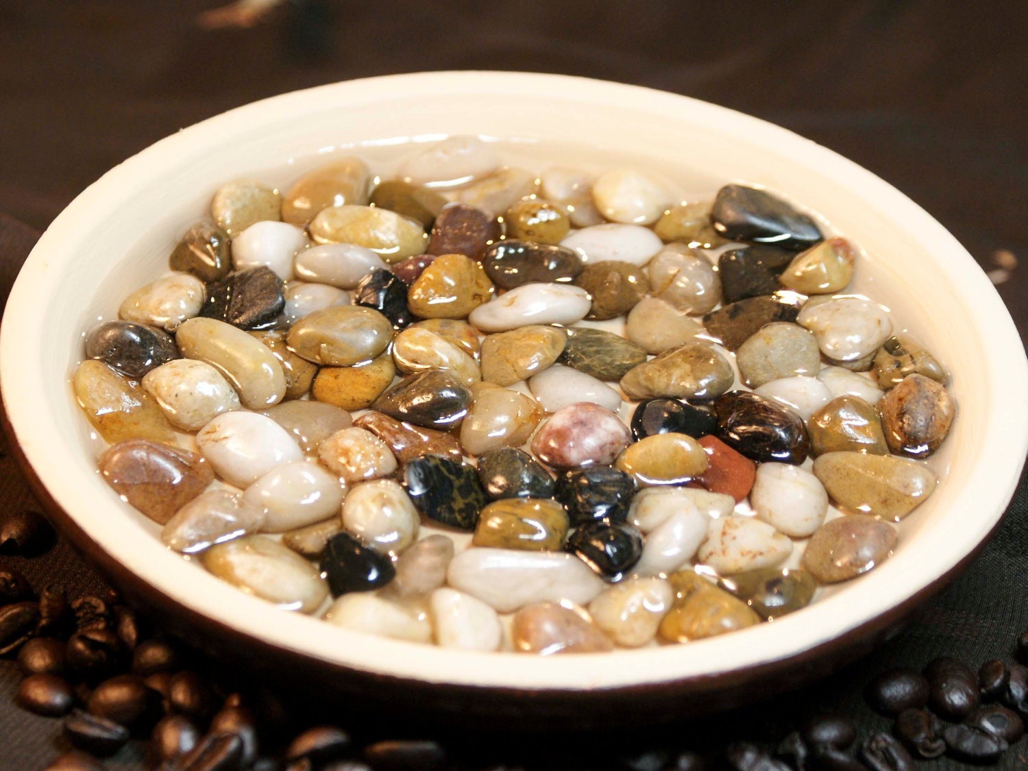 Pebbles Soap Dish or Jewelry or Key Dish in Two Color Choices