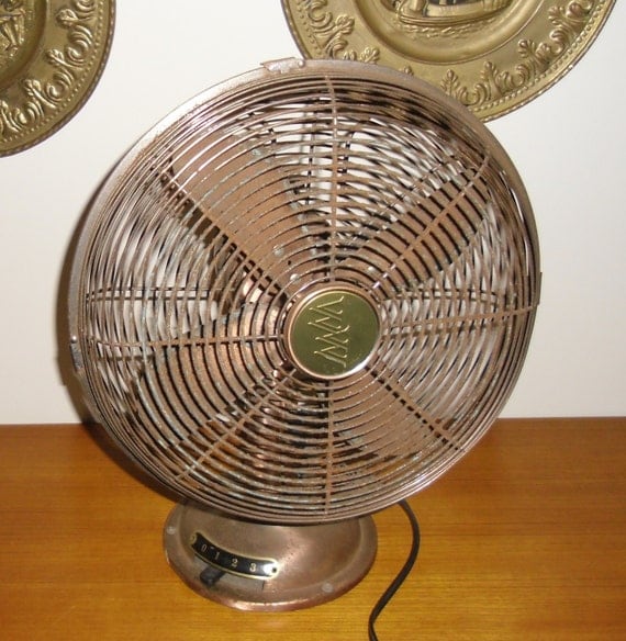 Vintage Style Metal Fan Vintage Desk Fan Singer Fan Vintage