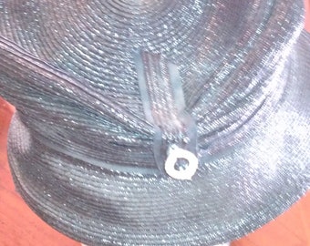 ON SALE Blue hat with jewel.