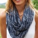 Infinity Scarf grey Jersey Camo FREE SHIPPING