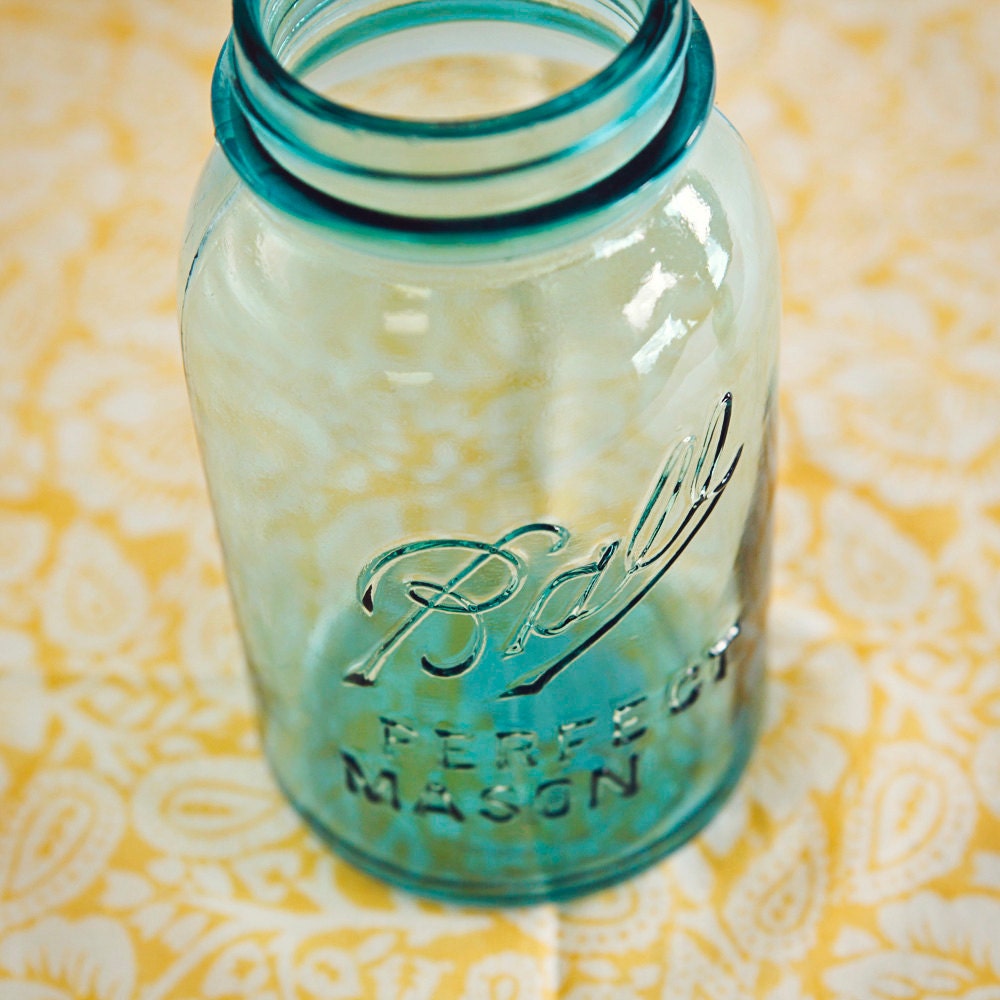 Vintage Blue Canning Jar Ball Perfect Mason for flowers