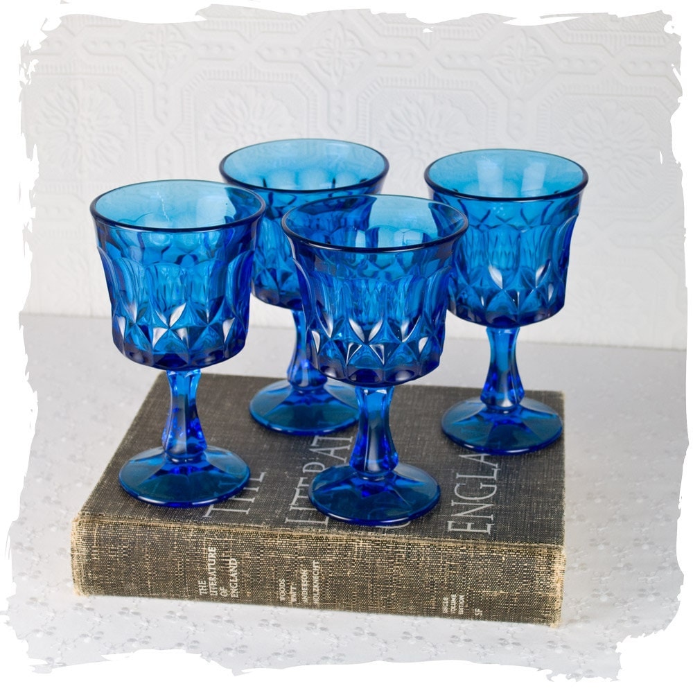 Vintage Blue Glass Water Goblets Perspective Blue Noritake   Il Fullxfull.380997570 3b3e 