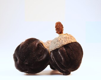 Handcrafted Velvet Acorn Sachets