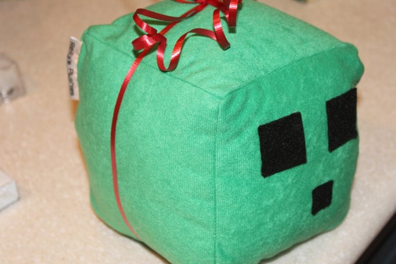 Minecraft Green Slime Plush Toy by Reilly's Plushies