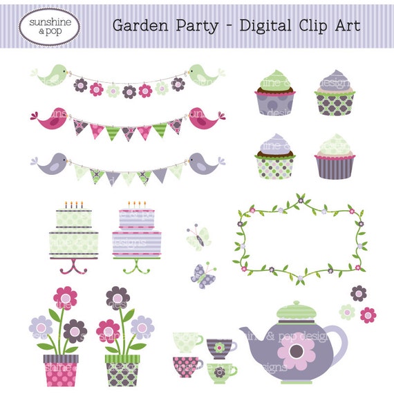 free clip art garden party - photo #16