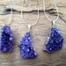 Amethyst Raw Quartz Crystal Necklace Silver Chain Mystical Magical Healing Stone