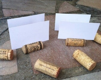 SUPER SALE Wine Cork Place Card Holders - set of 25 - Weddings -Birthdays - Shower - Parties