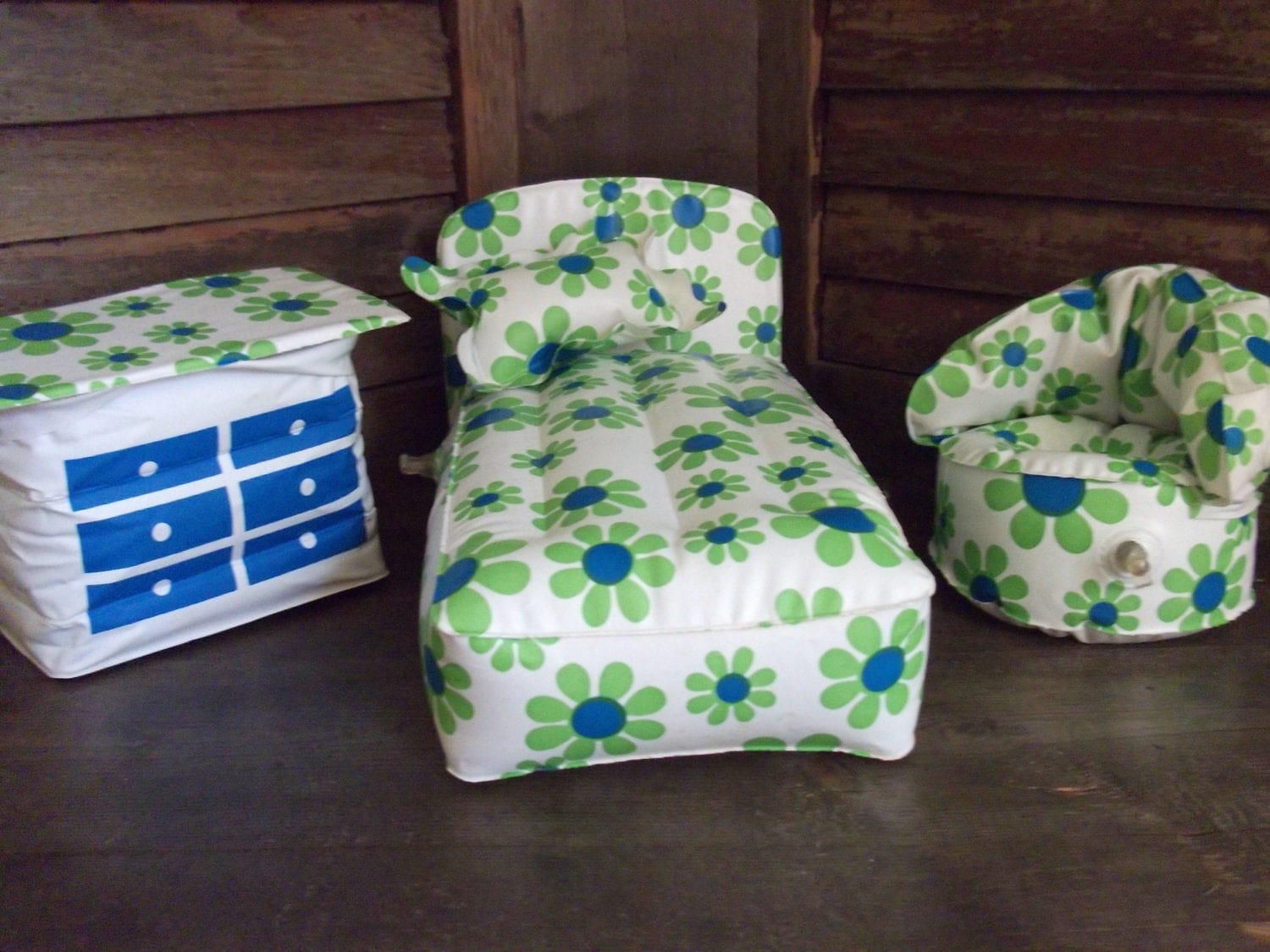 1970s Vintage Barbie Inflatable Furniture