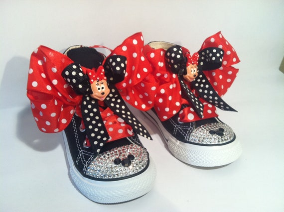 Custom Converse Chuck Taylor All star custom shoes with Minnie