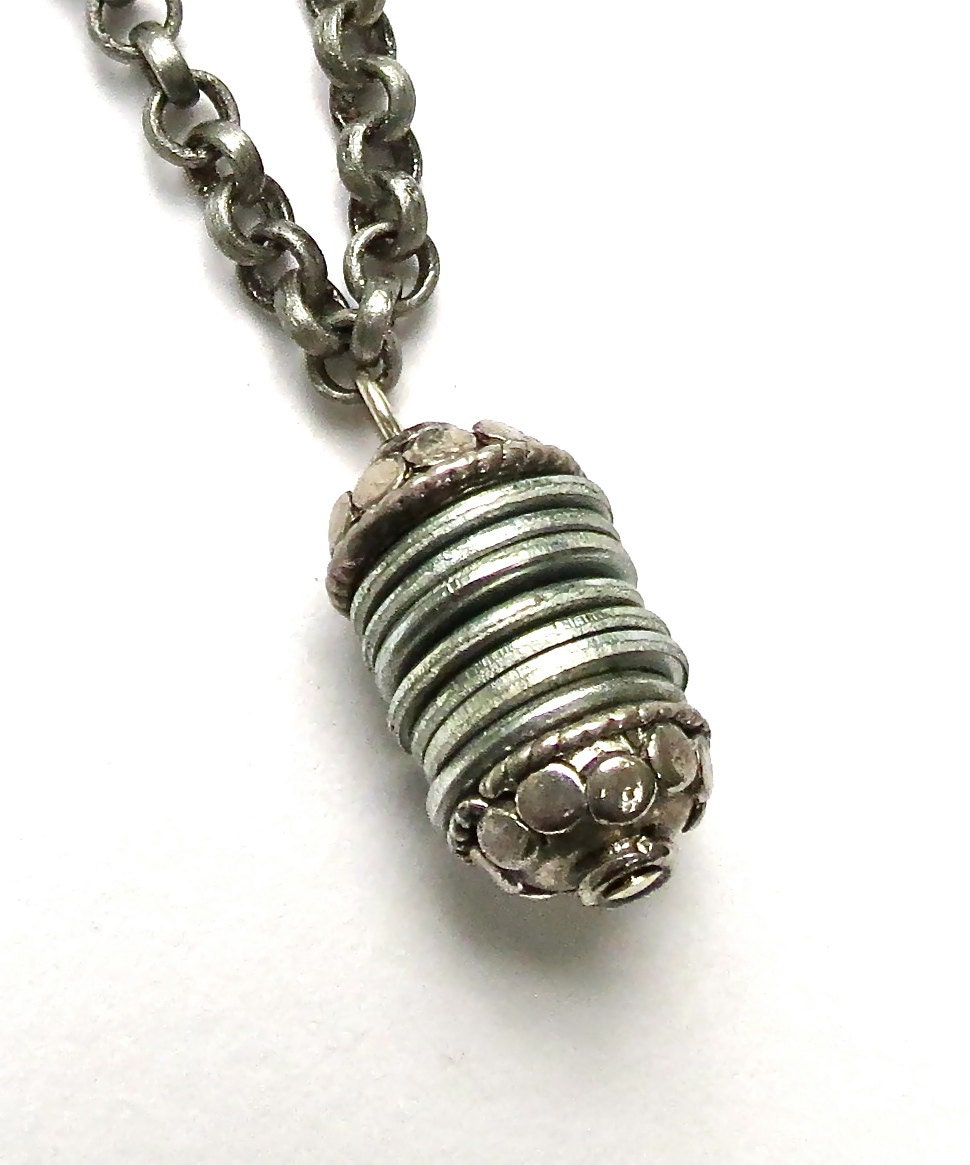 hardware necklace silver industrial necklace modern necklace