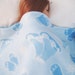 American Girl Bedding, Fleece Blanket, Blue Ice Skates, Mittens & Snowflakes