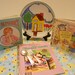 Baby Set STERLING SILVER Infant Spoon and Fork with 3 Vintage Little Golden Books and Avon Vintage Child's Plate