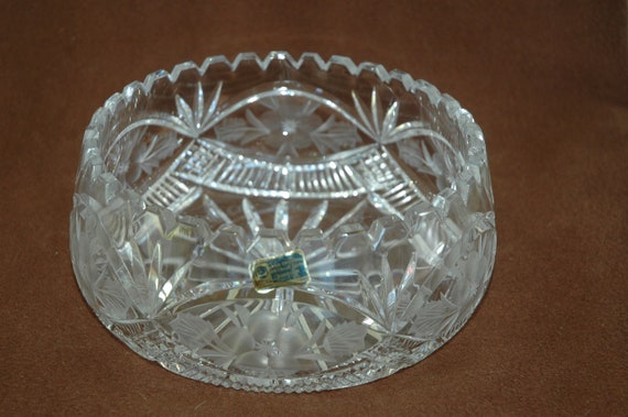 Items similar to GERMAN LAUSITZER HEAVY Lead Crystal Hand Cut Glass ...