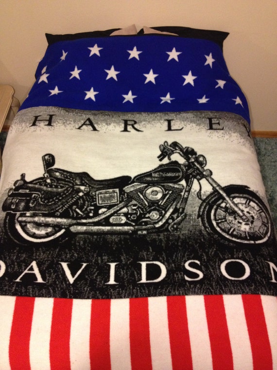 Amazon.com: Super Soft Plush Classic Black Harley Davidson ...