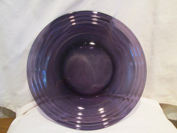 Amethyst Depression Glass Dinner Plate By Vintagelillyrose 2983