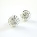 Custom Upcycled Vintage Plugs Sizes 2g 0g 00g and Up Clear Glass Beads Gauges for Stretched Ears