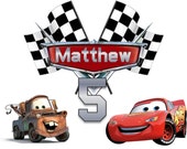 Disney Cars Birthday Shirt - Lightning McQueen and Mater
