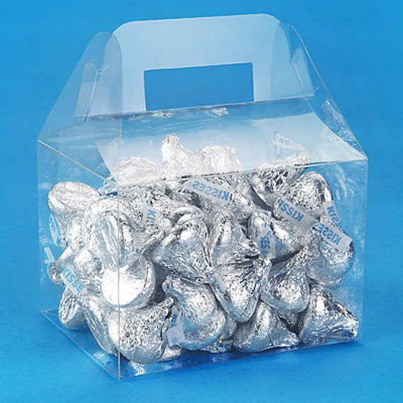 Clear Favor Box Gable Shape PVC boxes for wedding party