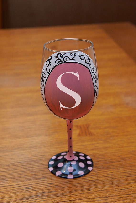 Made to Order Initial Wine Glasses