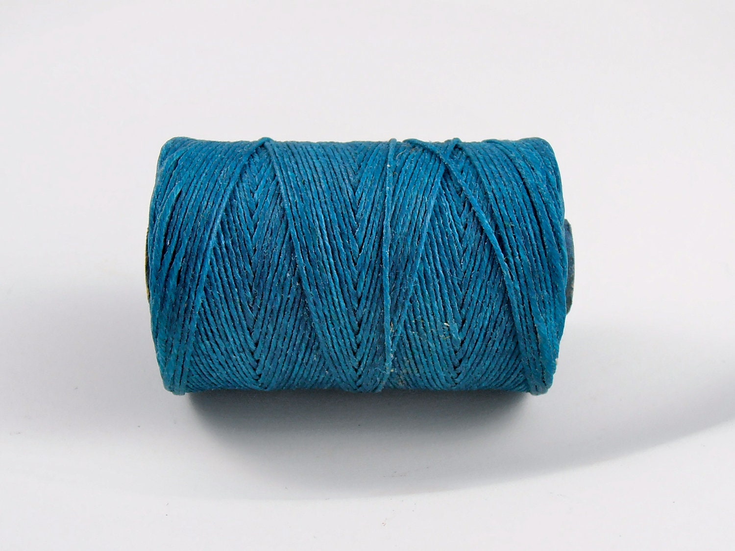 Teal Irish waxed linen cord 4ply 10 yards irish waxed