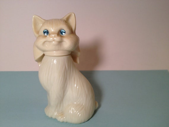 FULL Avon Cat Bottle Sweet Honesty Cologne Vintage Avon cat