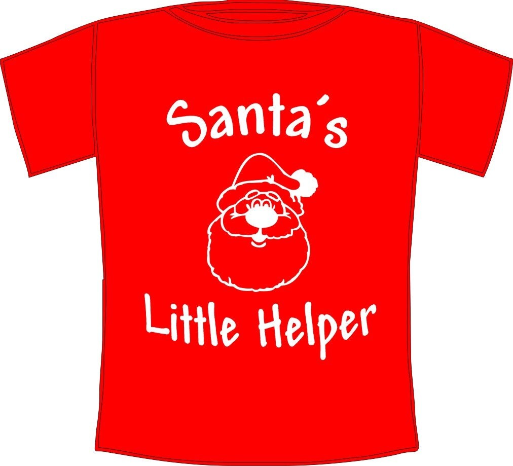 santas little helper t shirt