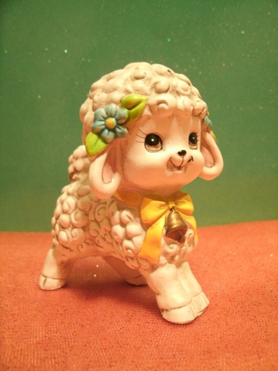 vintage lamb figurines