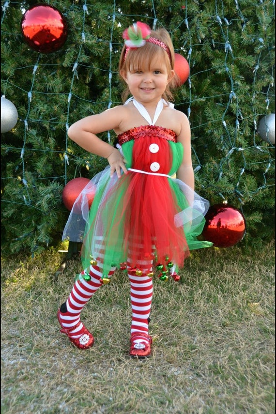 Items similar to elf costume tutu dress on Etsy