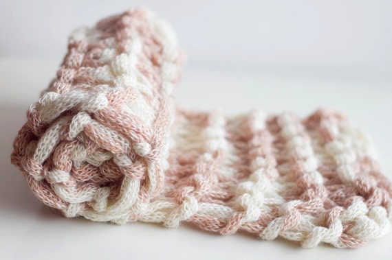 Items similar to Chunky knitted scarf on Etsy