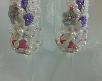 Wedding Champagne  Flutes