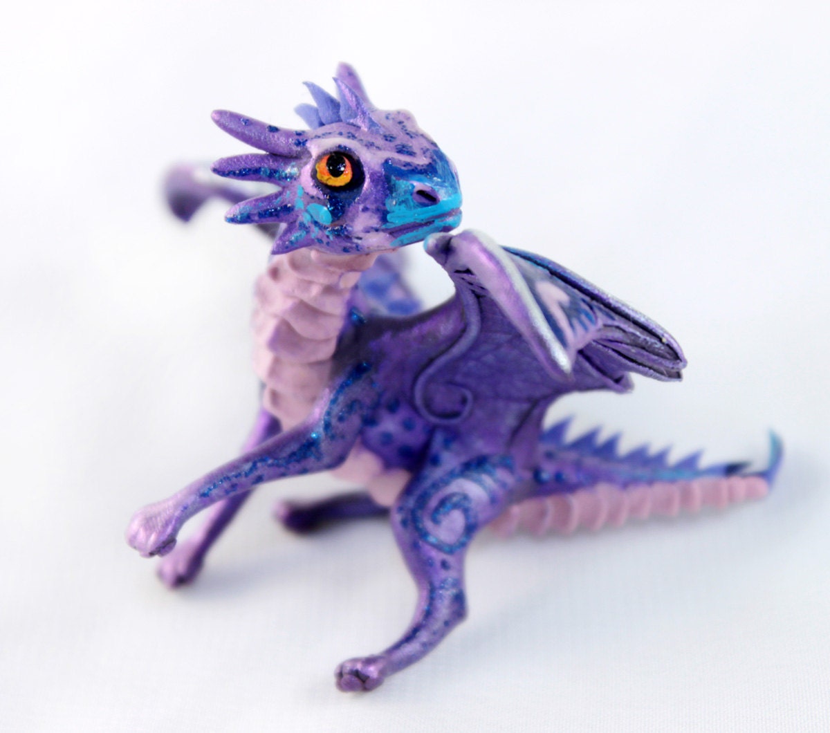 Little Dragon cute lavender purple oriental dragon fantasy