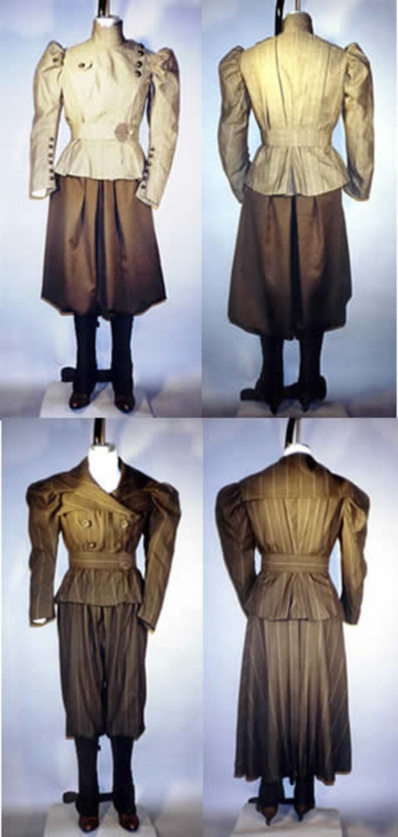 LM110 - 1890's Ladies' Victorian, Western Era or Steampunk Sporting Costumes with Leggings Sewing Pattern by Laughing Moon by patternsoftime steampunk buy now online