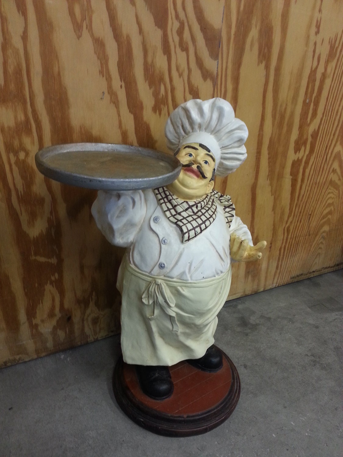 Vintage Pizza Chef Statue