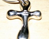 Sterling Silver RLM Cross Pendant Necklace