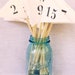Table Number Flags for Wedding Seating, Black and White, Modern