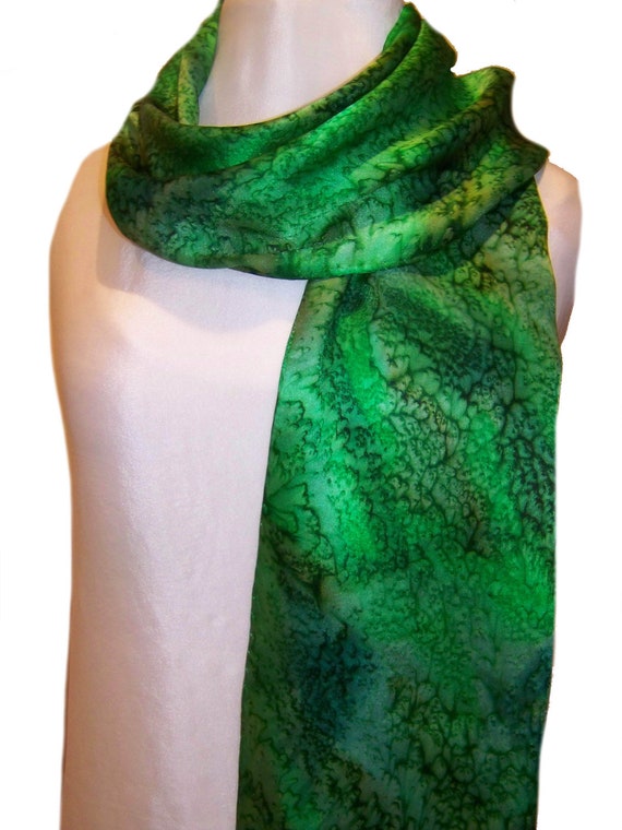 silk christmas scarf
