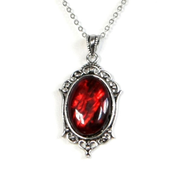 Gothic Vampire Victorian Style Antiqued Silver Filigree
