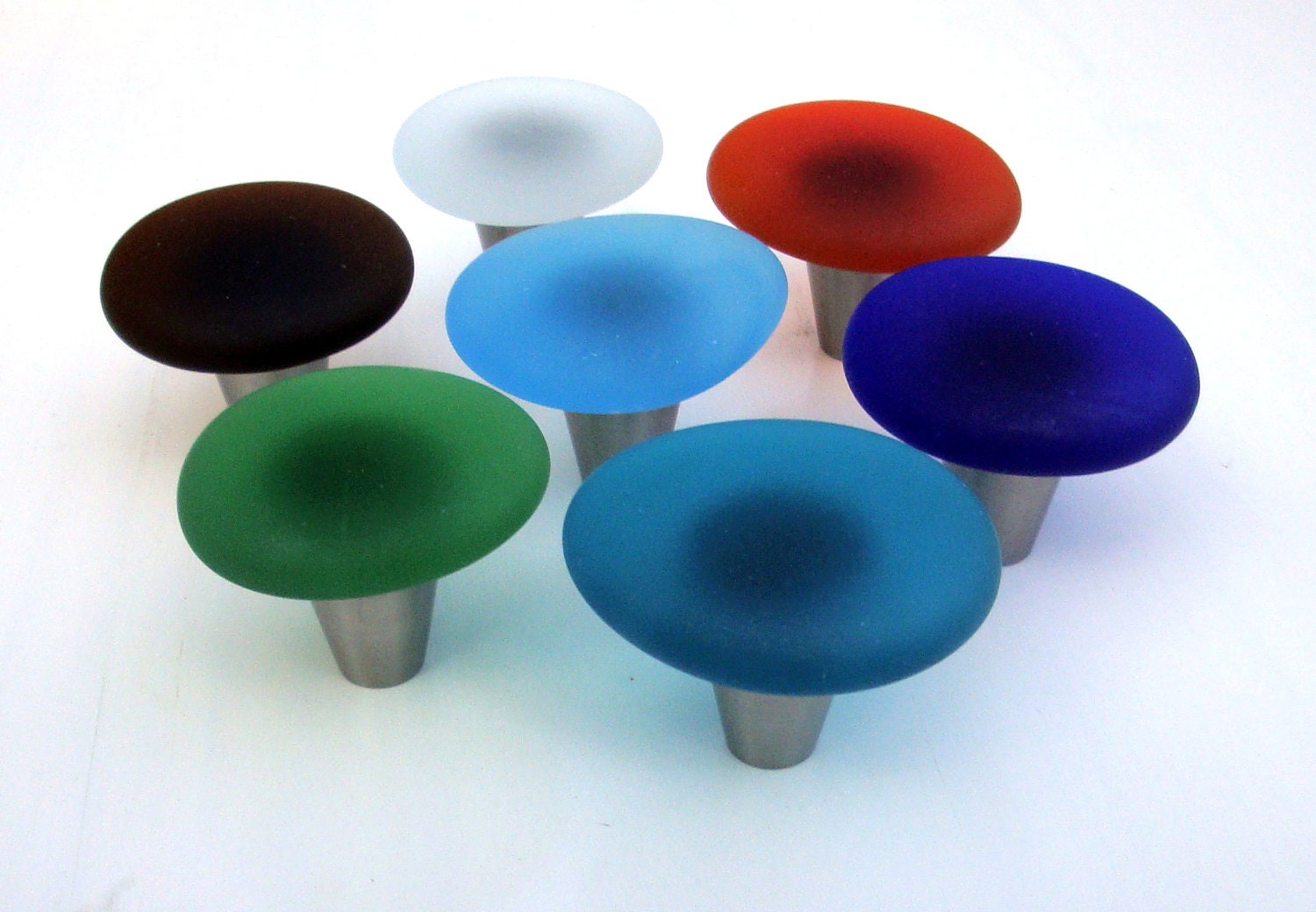 Beach Glass Knobs Sea Decor Knobs Drawer by beachyrustica