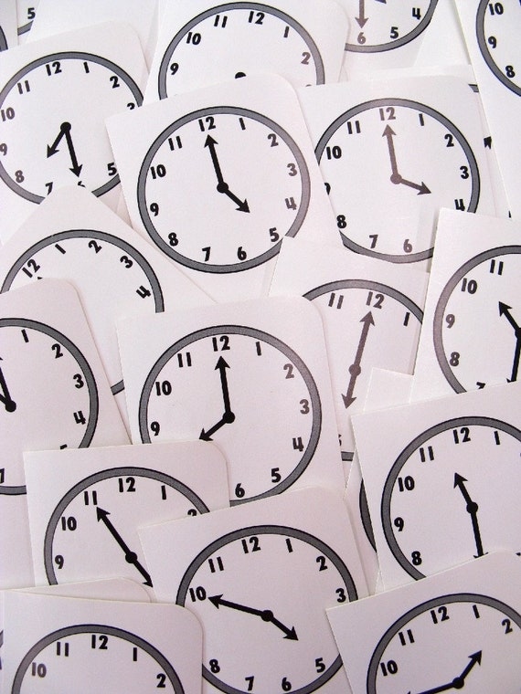 items-similar-to-vintage-time-clock-flashcards-flash-cards-clock-faces-on-etsy