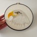 50% Off Sale - Bald Eagle Hand Embroidered Wall Art - 10" Hoop - Home Decor - Gifts under 20