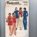 1970s Vintage Sewing Pattern Butterick 3572 Junior Petite Western Button Down Shirt Pants Shorts Skirt Size 5jp Bust 31 UNCUT 70s