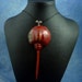 Gilded Steampunk Horseshoe Crab Necklace, Polymer Clay Sea Life Jewelry
