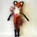 Charming fox - textile animal collectible