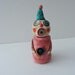 Vintage Style Primitive Halloween Folk Art Little Clown