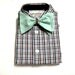 Boys Bow Tie Shirt, Modern, Plaid, Reversible, Size 18-24 Mo from the John Richard Line for Urban Boys Clothes