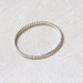 Rope Thread of Silver - Tiny Twist Textured Halo Hammered Stack Ring - Delicate Jewelry - Finger Tip Ring