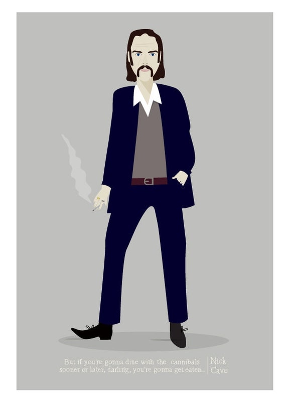 Nick Cave Print - 8x10 or A4