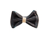 Boys Kids Blue With Beige Bow Tie, Toddler Bow Tie, Wedding Outfit, Set